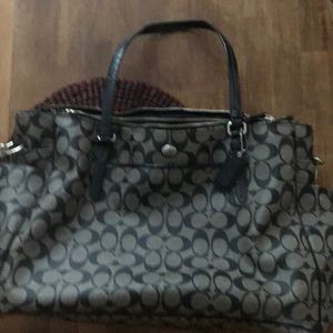 Extra large coach satchel shoulder bag